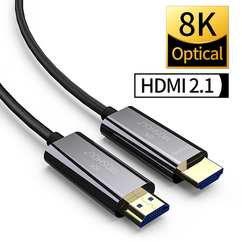 MOSHOU Optical Fiber 8K HDMI 2.1 Cable 120Hz 48Gbps HDMI Cable