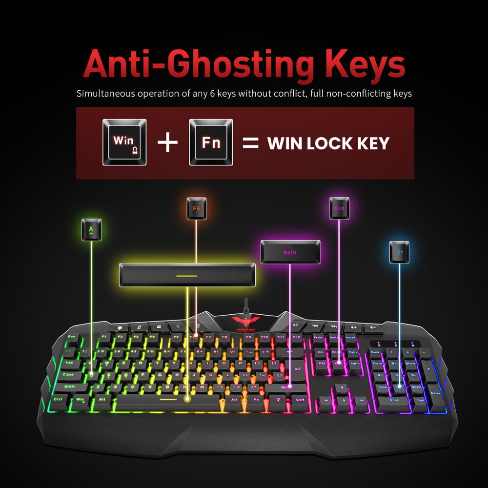havit wired gaming keyboard mouse combo